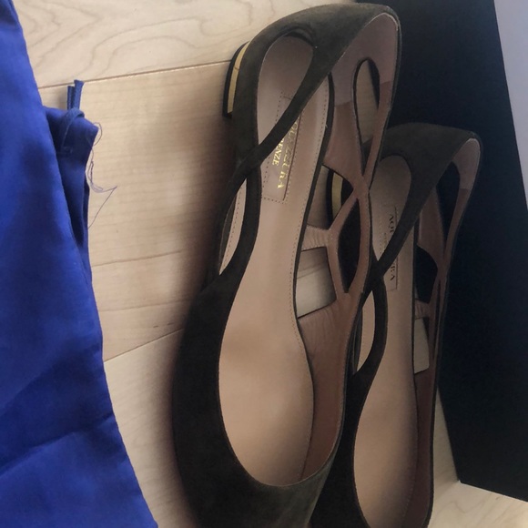 NWT Aquazzura forever ballet suede flats - Picture 4 of 11